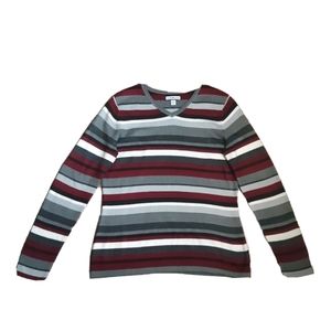 Croft & Barrow Striped Sweater Size Small